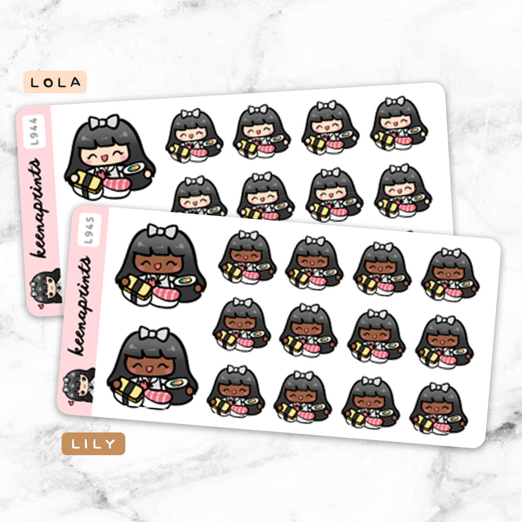 SUSHI STICKERS & CLIP ART | KEENA GIRLS