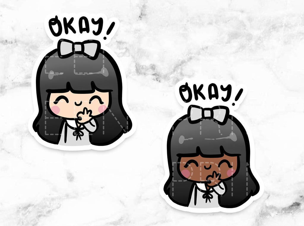 OKAY STICKERS & CLIP ART | KEENA GIRLS