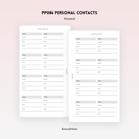 PP129 | CAR MAINTENANCE CHECKLIST PLANNER PRINTABLE INSERT