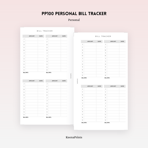 PP145 | FOLDOUT WEEKLY PLANNER PRINTABLE INSERT