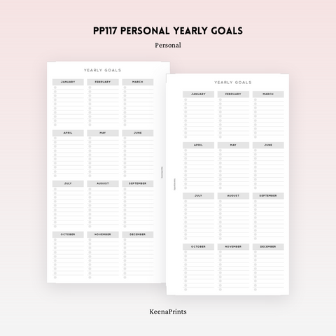 PP132 | YEARLY EXPENSE PLANNER PRINTABLE INSERT