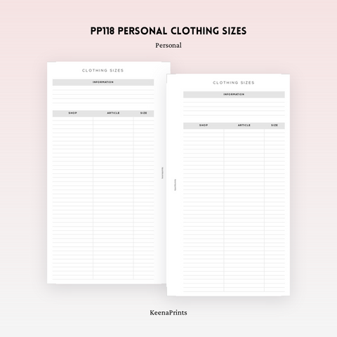 PP132 | YEARLY EXPENSE PLANNER PRINTABLE INSERT