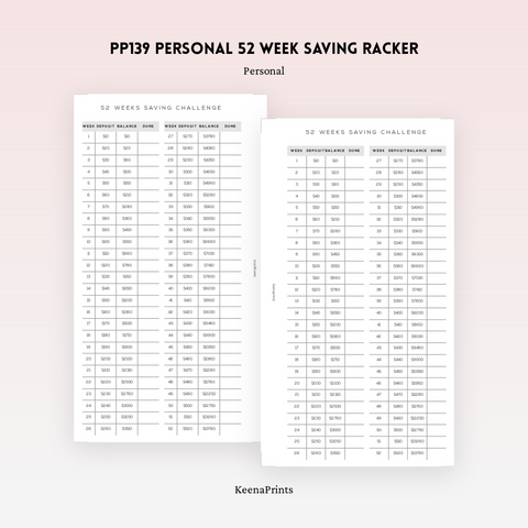 PP132 | YEARLY EXPENSE PLANNER PRINTABLE INSERT