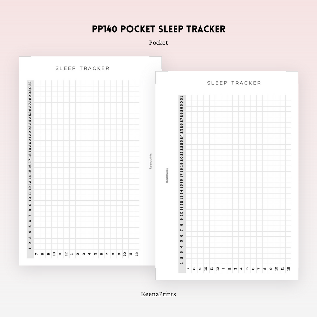 PP140 | SLEEP TRACKER PLANNER PRINTABLE INSERT