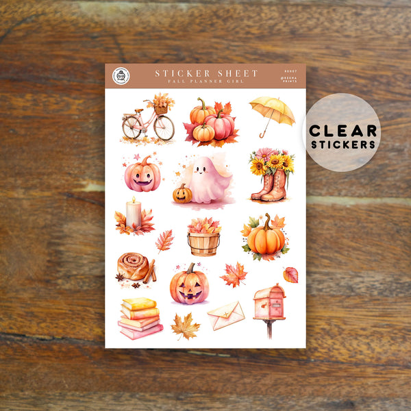 Happy Fall Reusable Sticker Book - Dorky Planner Girls