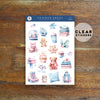 WINTER PLANNER GIRL CHRISTMAS DECO CLEAR STICKERS - RE016