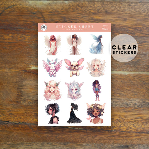 SUMMER DECO CLEAR STICKERS - RE019