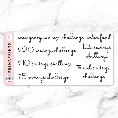 JOURNALING PROMPTS CLEAR STICKERS FUNCTIONAL | T220