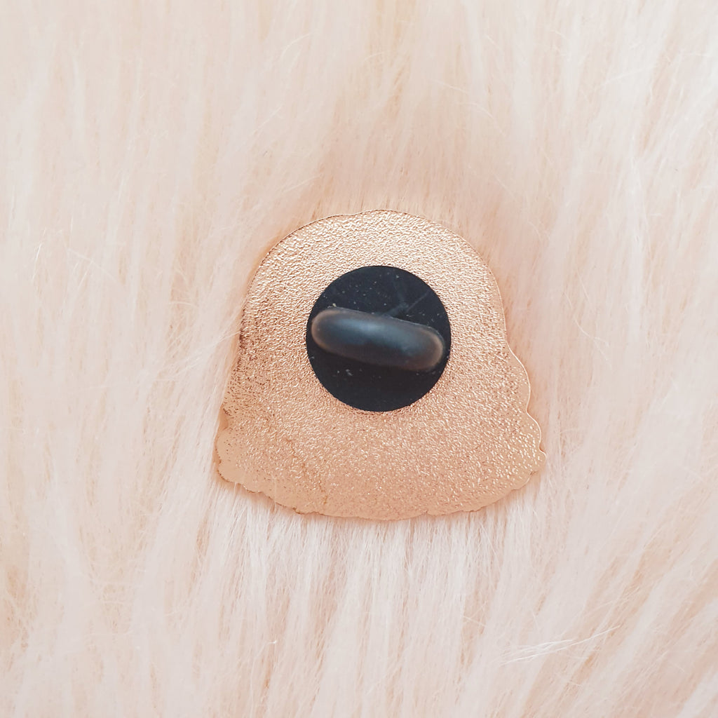 KEENACHI ROSEGOLD ENAMEL PIN - E001