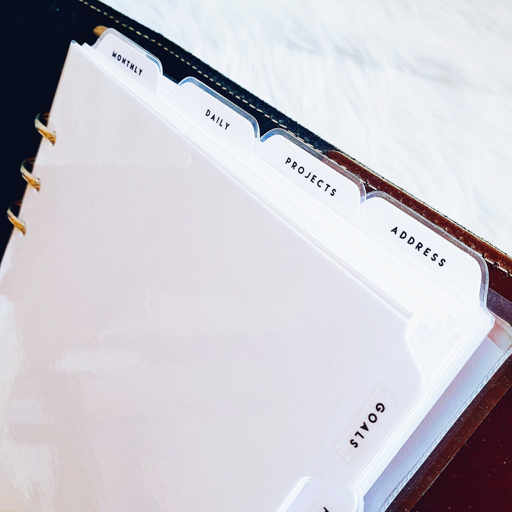 WHITE CUSTOMIZABLE TOP LAMINATED DIVIDERS