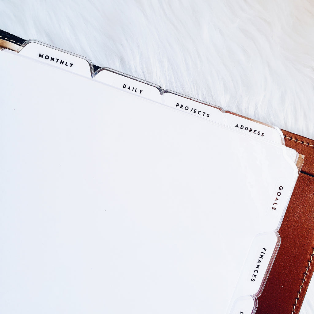WHITE CUSTOMIZABLE TOP LAMINATED DIVIDERS