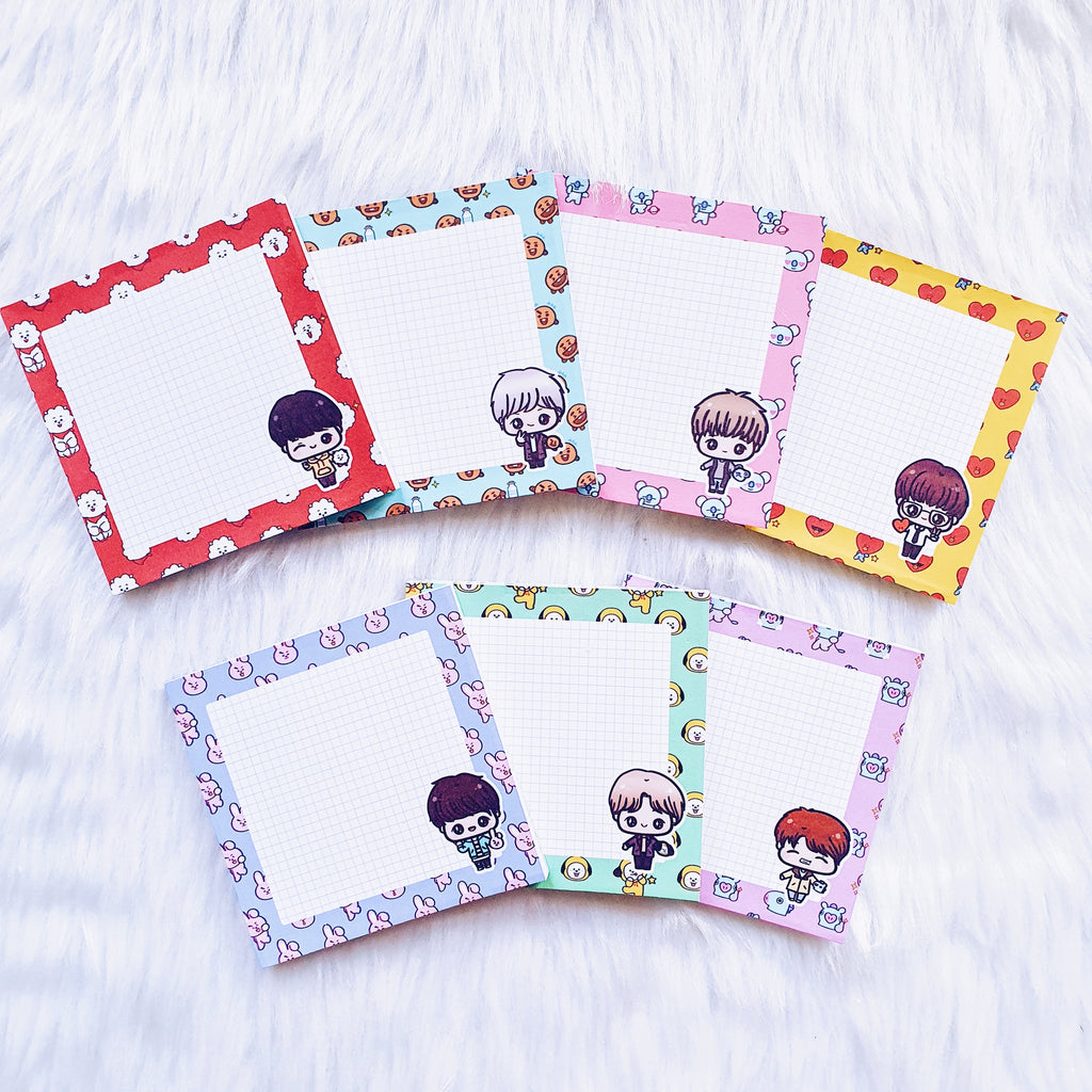 V BTS CHIBI NOTEPAD - NP018