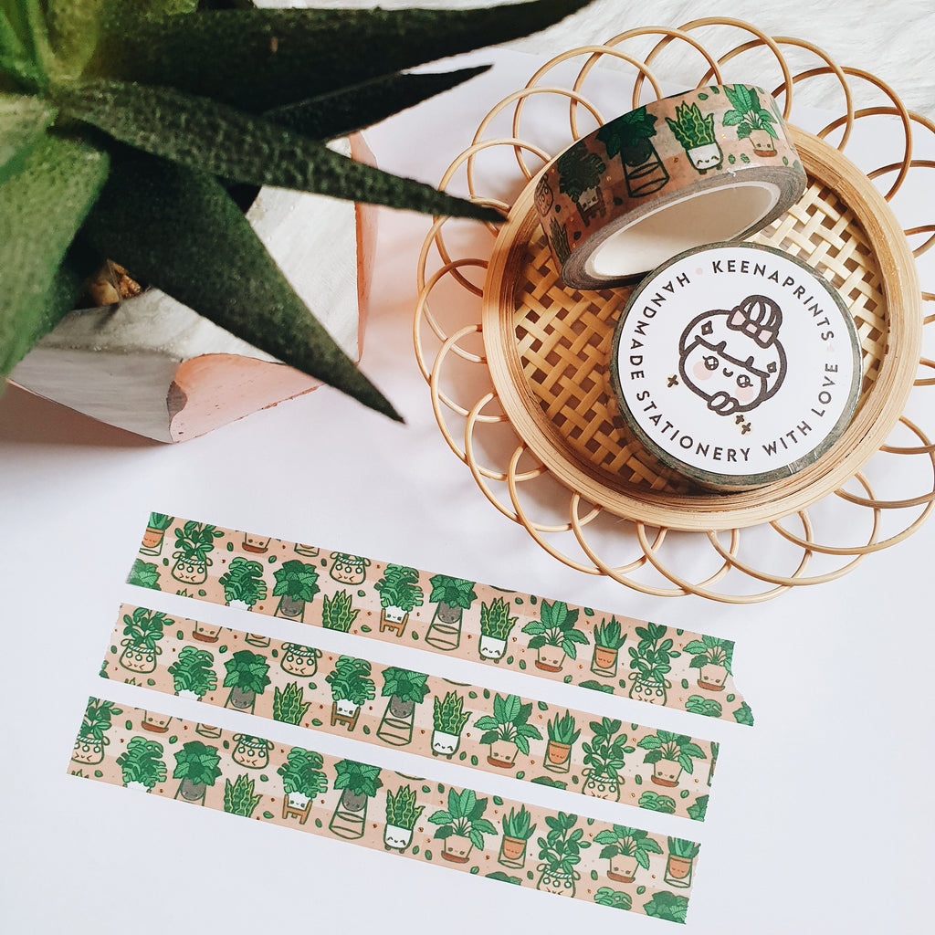 PLANT MOMMA LOLITA DECO GOLD FOILED WASHI TAPE - WT065 - 15mm