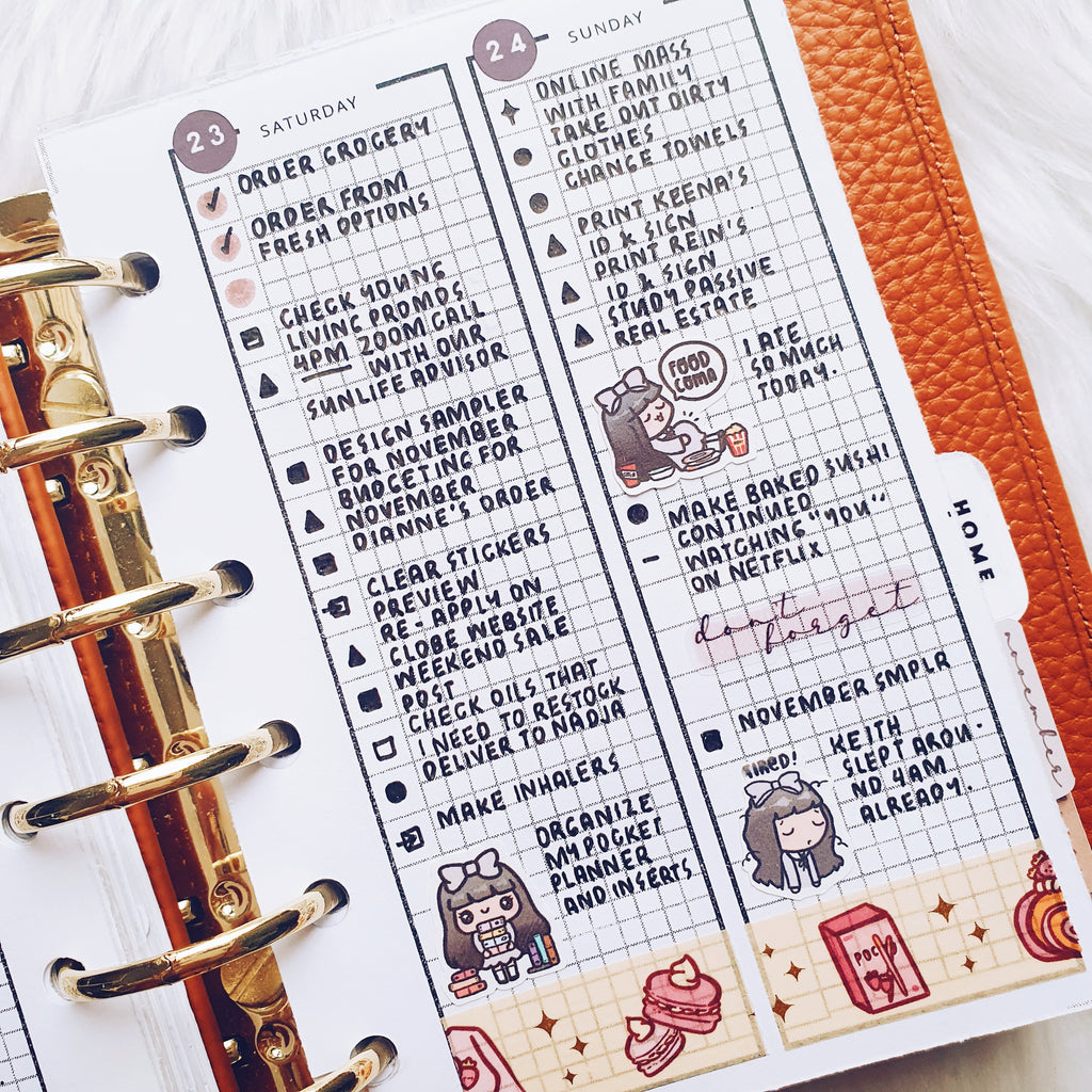 PP005 | WEEK ON 4 PAGES PLANNER PRINTABLE INSERT