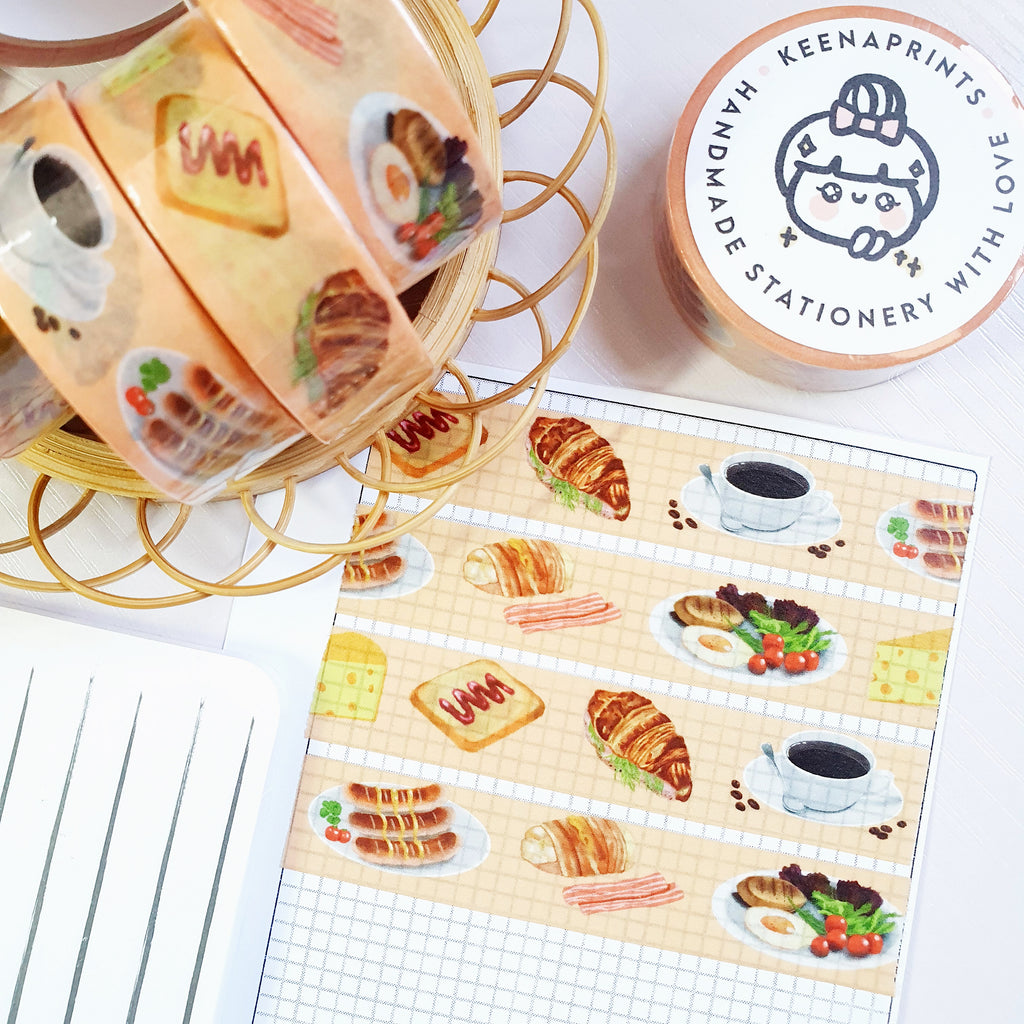 BREAKFAST THEMED WASHI TAPE - WT090 - 15mm