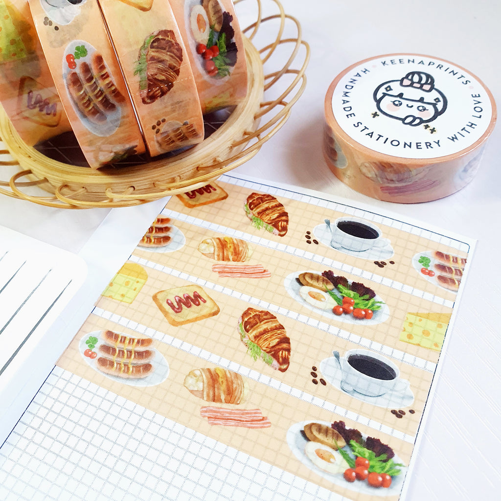 BREAKFAST THEMED WASHI TAPE - WT090 - 15mm