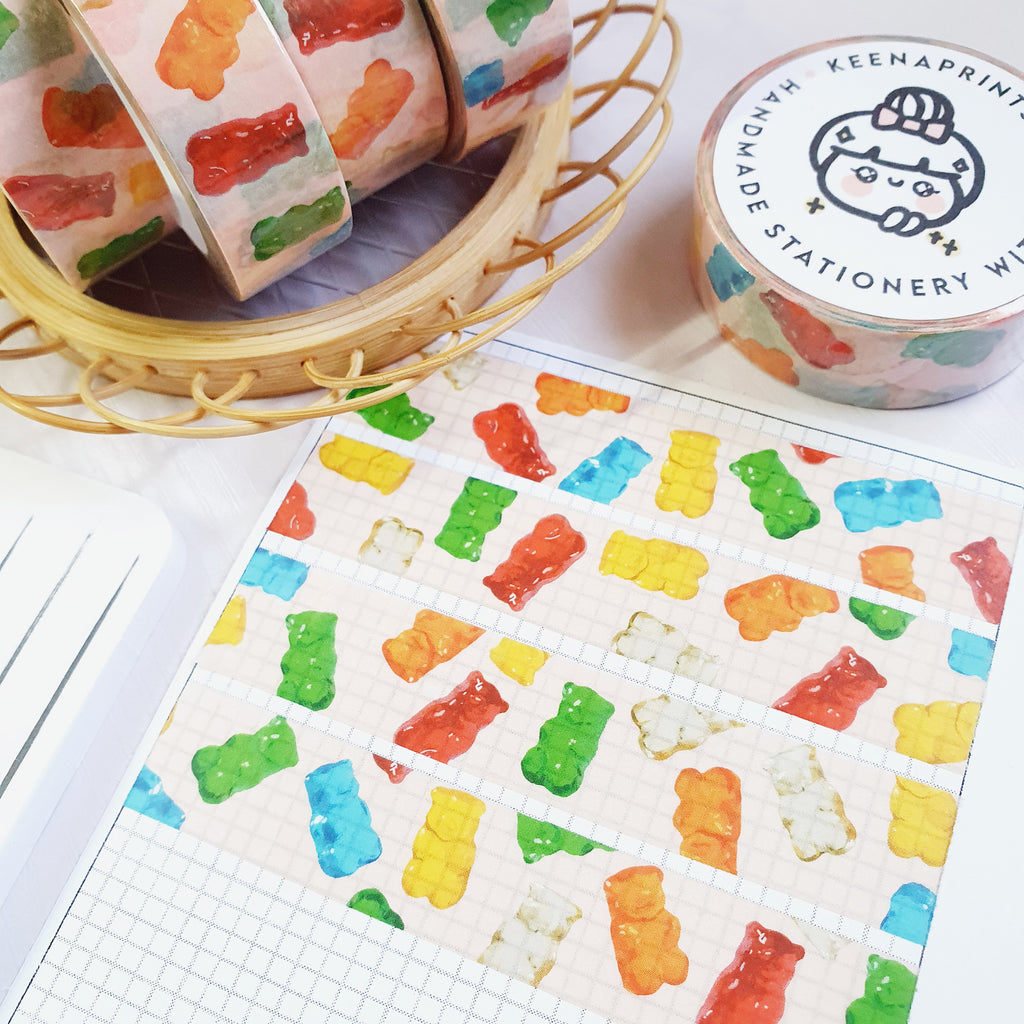 GUMMY BEARS THEMED WASHI TAPE - WT091