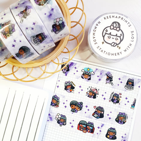 STRAWBERRY DECO LOLITA GOLD FOILED WASHI TAPE - WT066 - 15mm