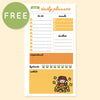 FALL / AUTUMN DAILY PLANNER FREE PRINTABLE [PERSONAL RINGS] - KeenaPrints planner stickers bullet journal diary sticker emoji stationery kawaii cute creative planner