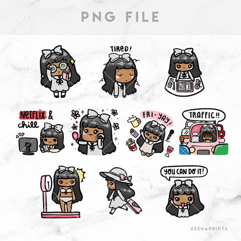 SUSHI STICKERS & CLIP ART | KEENA GIRLS