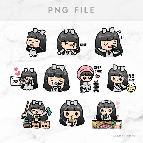 SUSHI STICKERS & CLIP ART | KEENA GIRLS