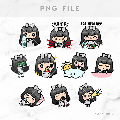 SUSHI STICKERS & CLIP ART | KEENA GIRLS