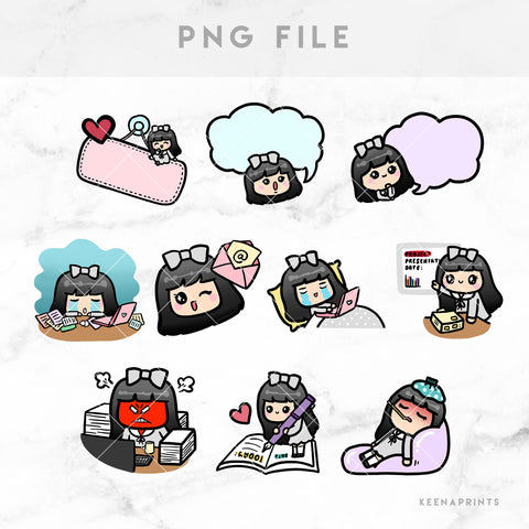 SUSHI STICKERS & CLIP ART | KEENA GIRLS