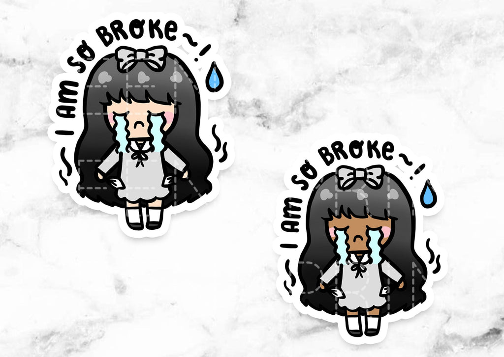 BROKE STICKERS & CLIP ART | KEENA GIRLS