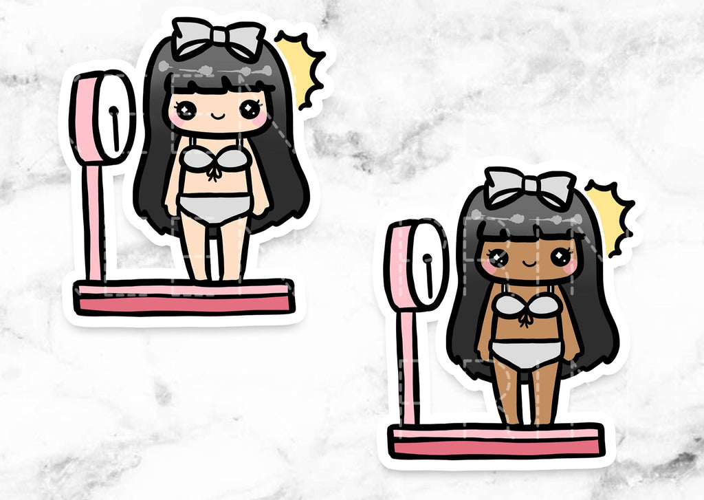 WEIGHT CHECK STICKERS & CLIP ART | KEENA GIRLS