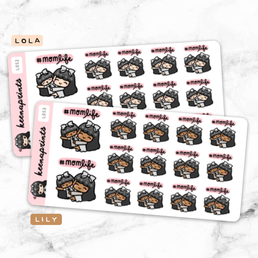 MOM AND DAUGHTER MOM LIFE STICKERS & CLIP ART | KEENA GIRLS