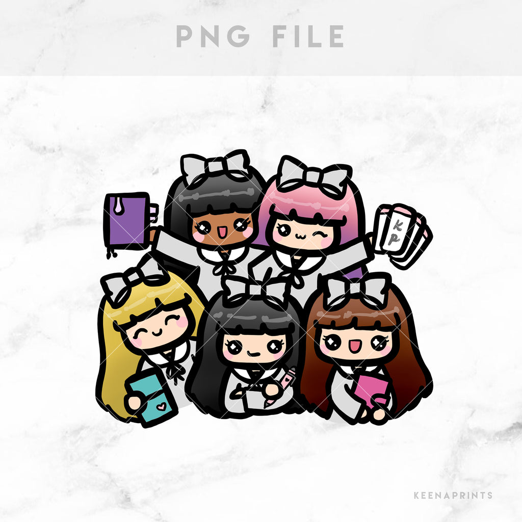 PLANNER MEET STICKERS & CLIP ART | KEENA GIRLS