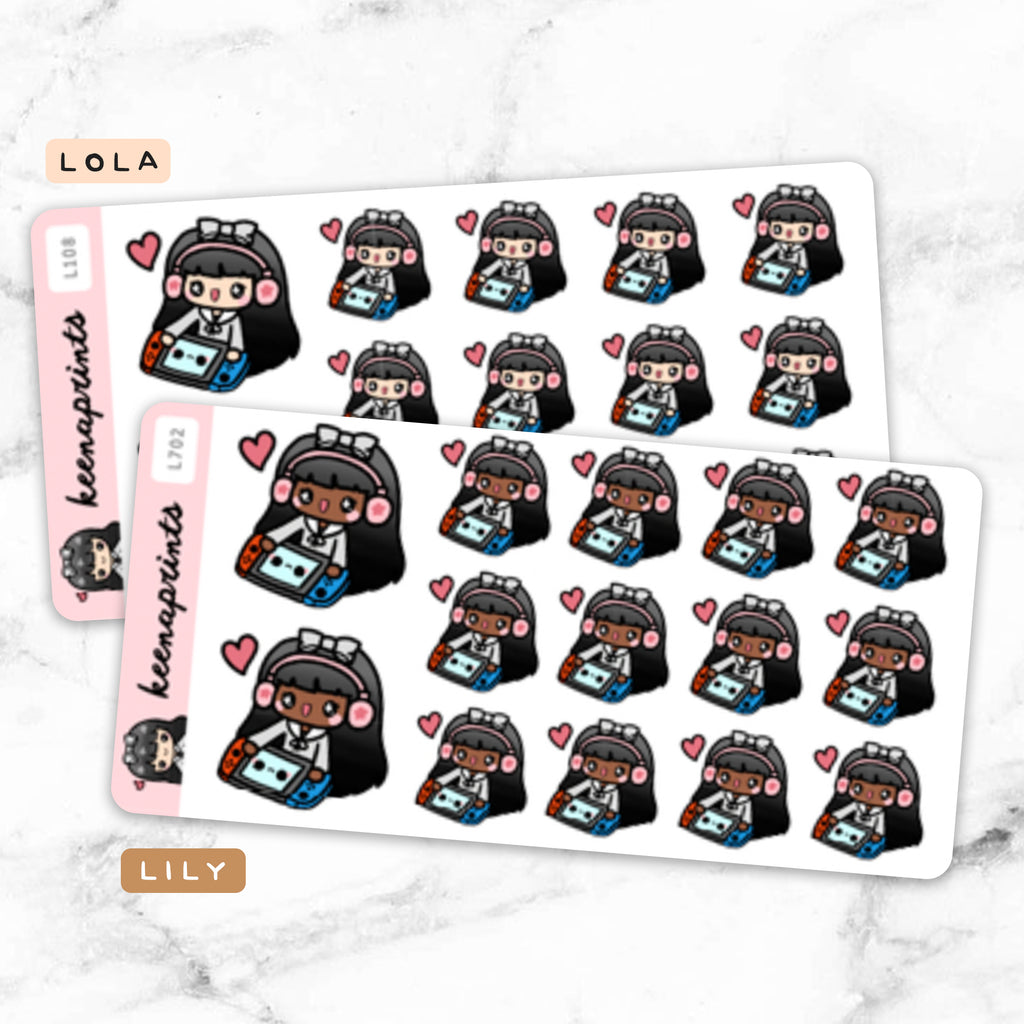 SWITCH GAMER STICKERS & CLIP ART | KEENA GIRLS