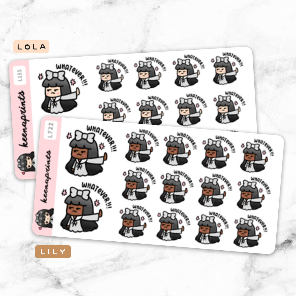 WHATEVER STICKERS & CLIP ART | KEENA GIRLS