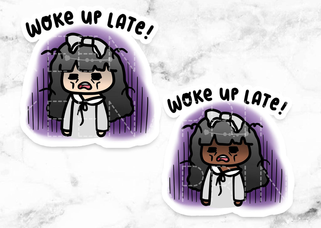 WOKE UP LATE STICKERS & CLIP ART | KEENA GIRLS