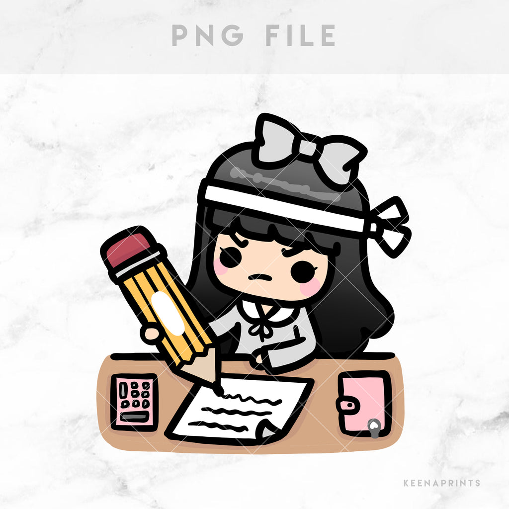 STUDYING STICKERS & CLIP ART | KEENA GIRLS