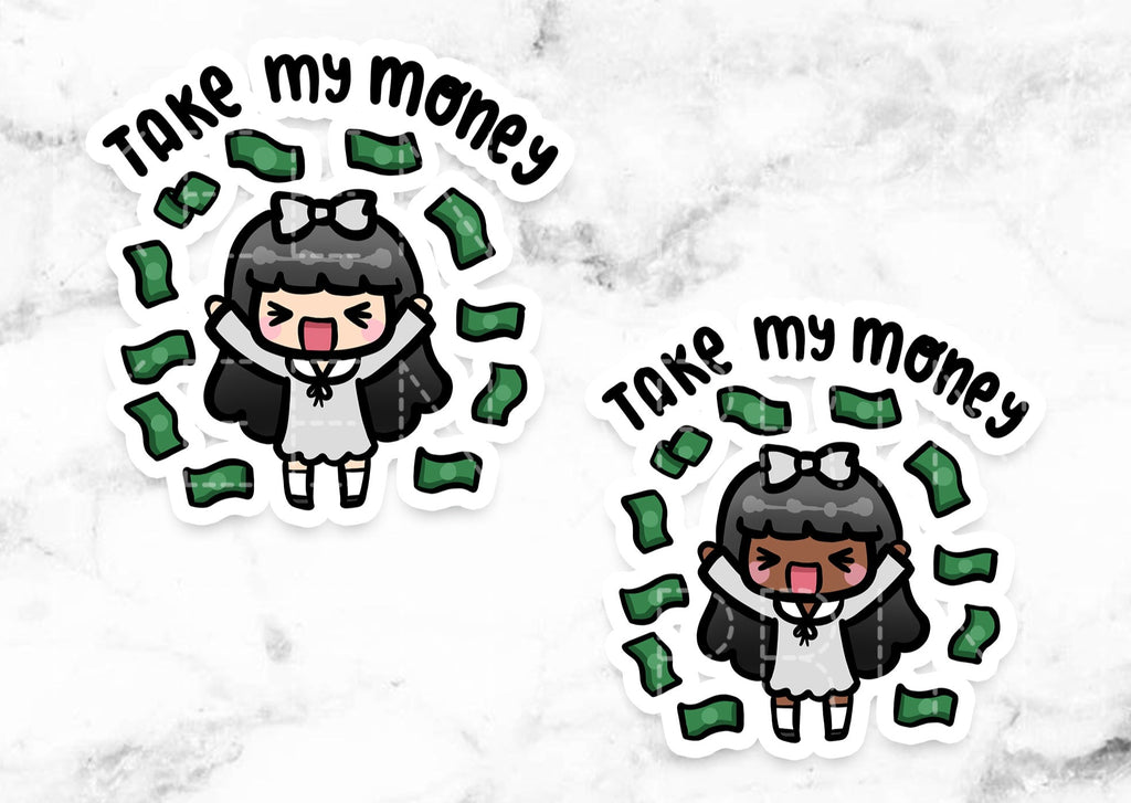 TAKE MY MONEY STICKERS & CLIIP ART | KEENA GIRLS