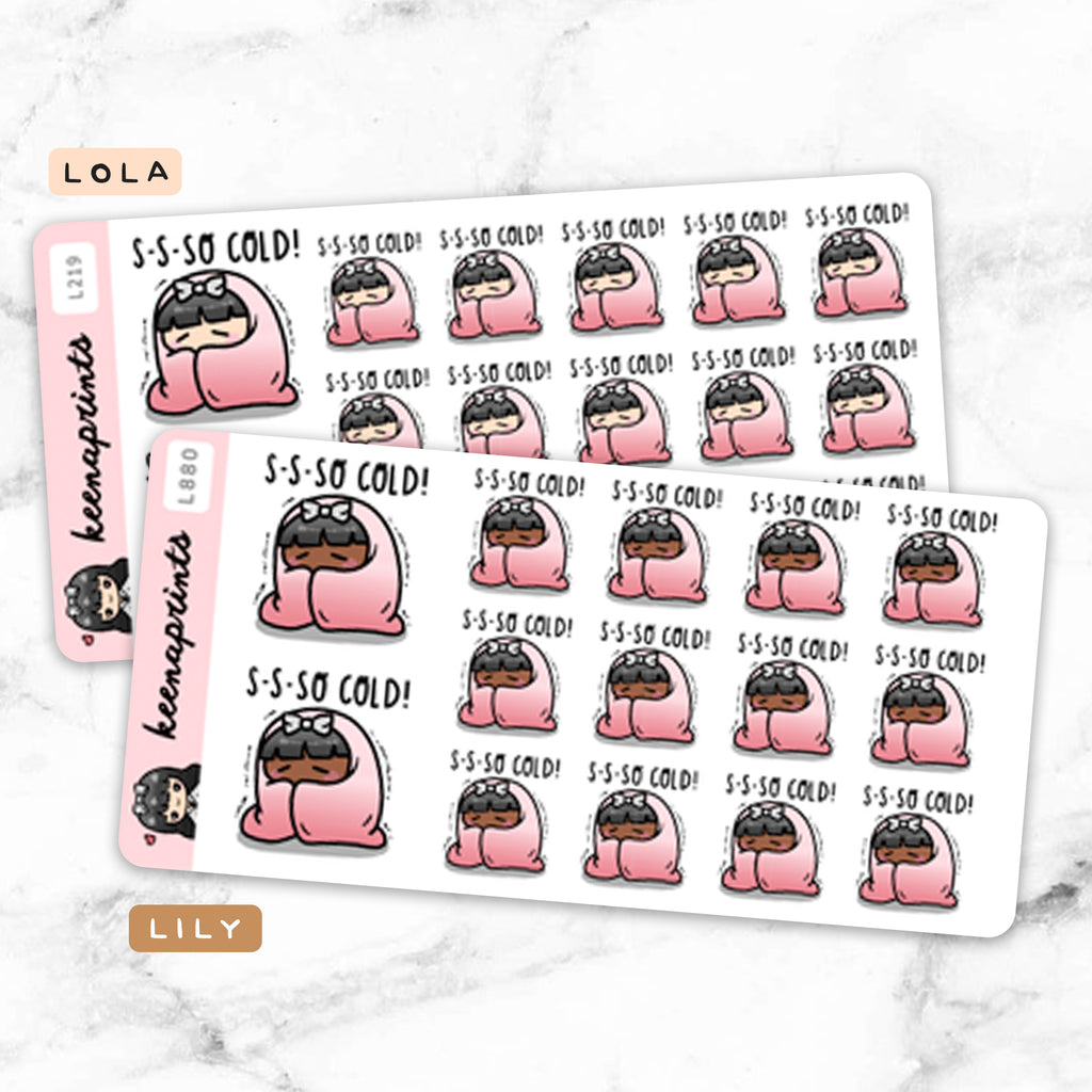 SO COLD STICKERS & CLIP ART | KEENA GIRLS