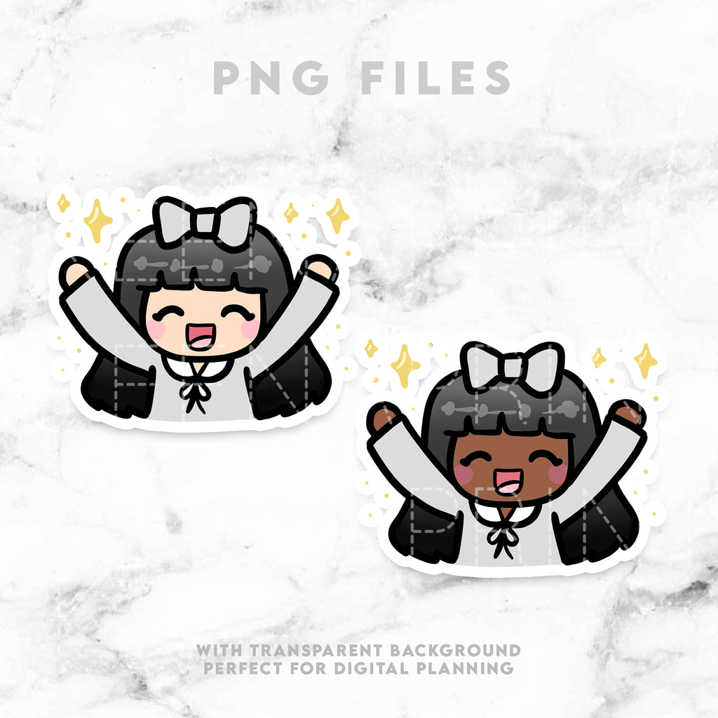 HAPPY STICKERS & CLIP ART | KEENA GIRLS