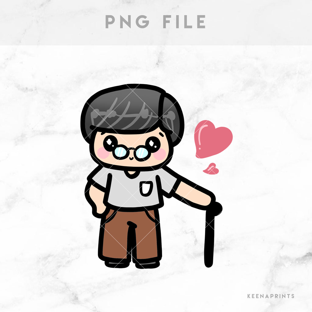 GRANDFATHER STICKERS & CLIP ART | KEENA GIRLS