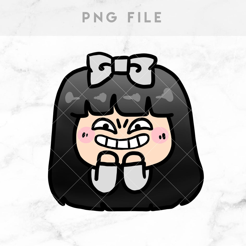 SMIRKING STICKERS & CLIP ART | KEENA GIRLS