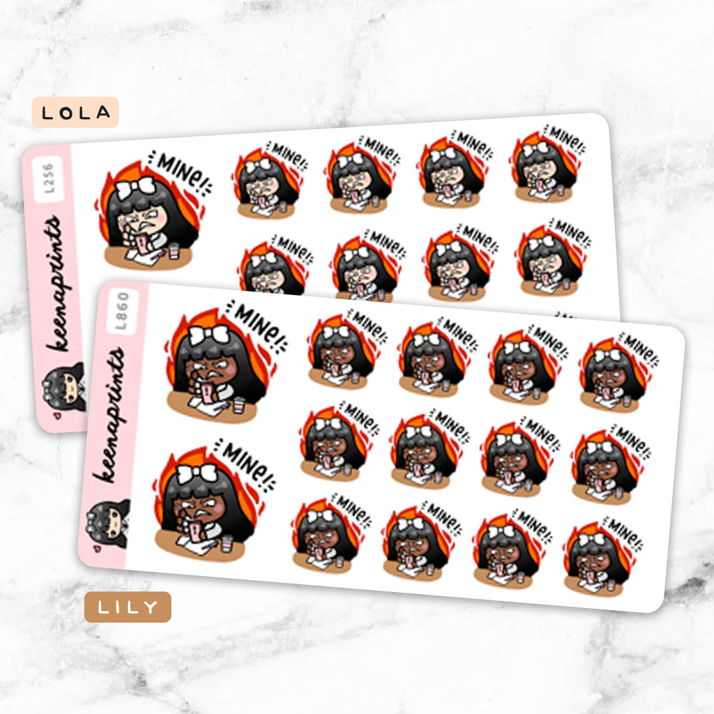 MINE STICKERS & CLIP ART | KEENA GIRLS