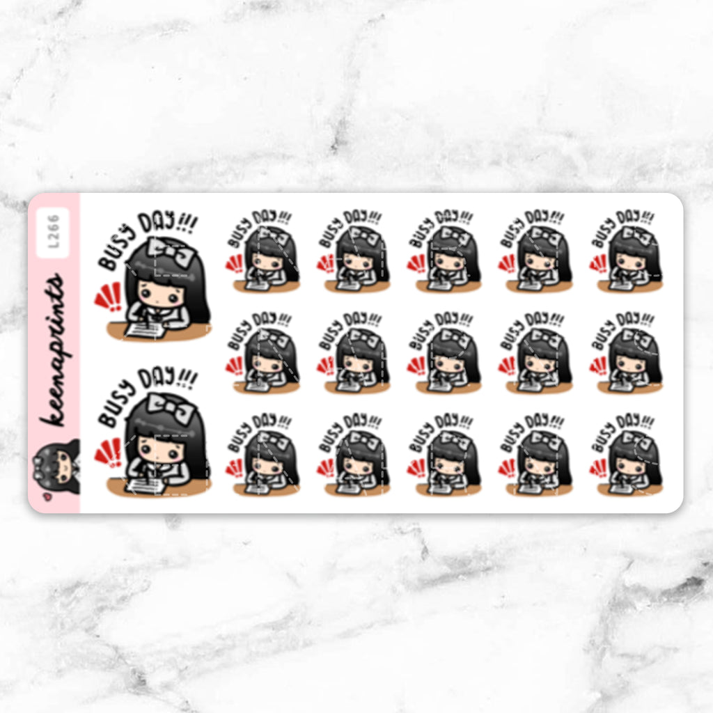 BUSY DAY STICKERS & CLIP ART | KEENA GIRLS