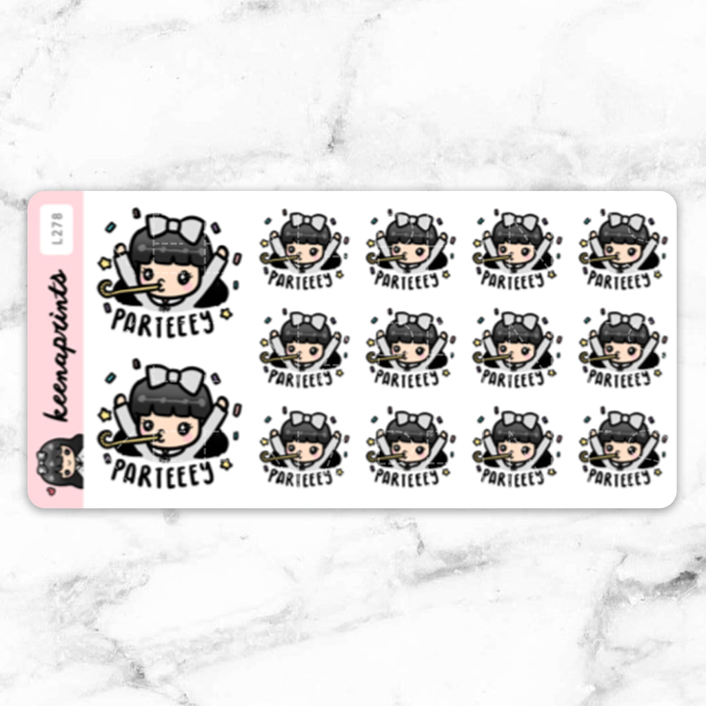 PARTY STICKERS & CLIP ART | KEENA GIRLS