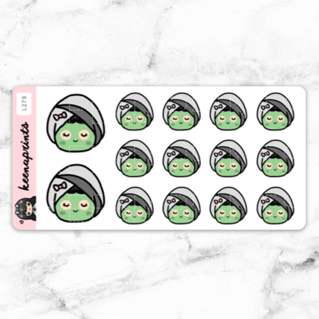 FACIAL STICKERS & CLIP ART | KEENA GIRLS