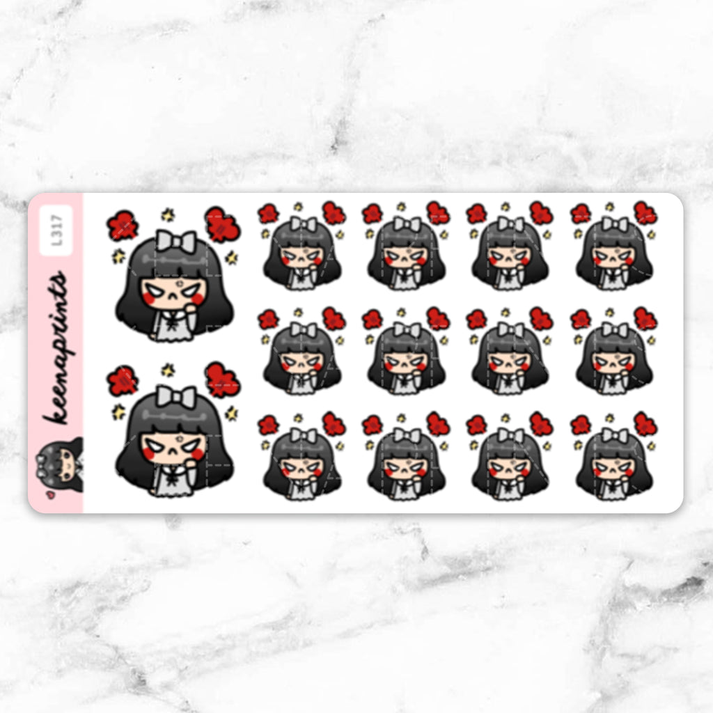 ANGRY STICKERS & CLIP ART | KEENA GIRLS