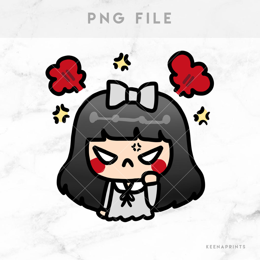 ANGRY STICKERS & CLIP ART | KEENA GIRLS