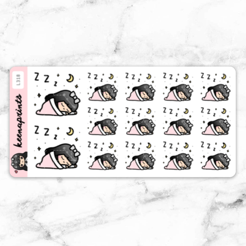 SLEEPING STICKERS & CLIP ART | KEENA GIRLS