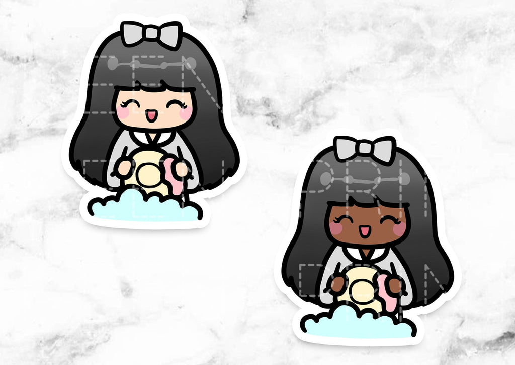 WASH DISHES STICKERS & CLIP ART | KEENA GIRLS