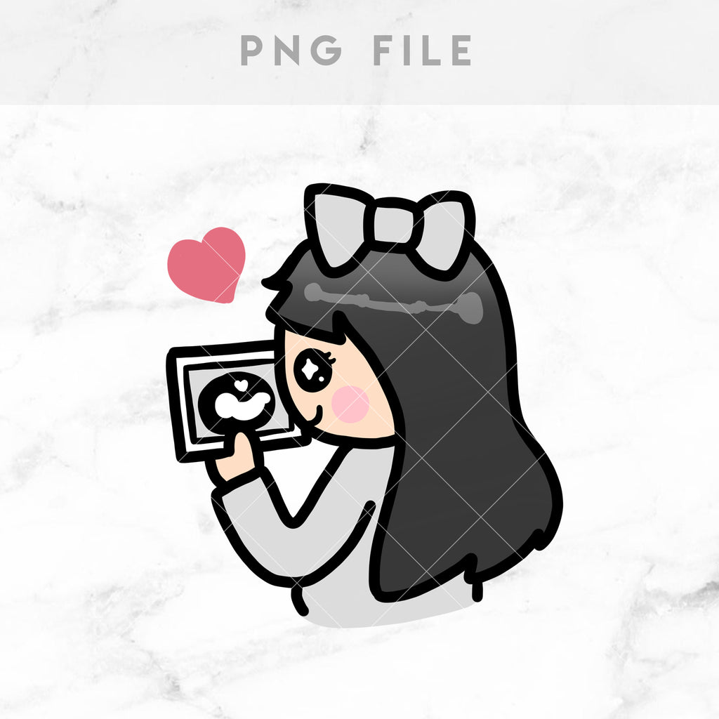 ULTRASOUND MOM LIFE STICKERS & CLIP ART | KEENA GIRLS