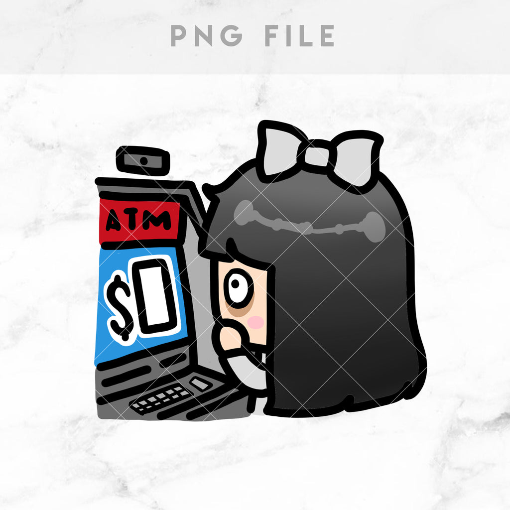 CHECK ATM SAVINGS STICKERS & CLIP ART | KEENA GIRLS